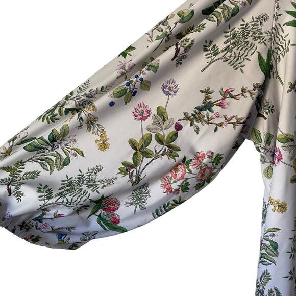 Smith & Quinn Eliza Top Botanical Print White Green size XL - Picture 3 of 7
